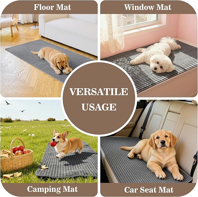 MYSKY HOME 100% Waterproof Couch Cover, Couch Covers for Dogs Washable, Non Slip Sectional Couch Covers, Couch Cover L Shape, Sofa Covers, Dog Bed Cover for Couch, Dark Grey, 35"x63" - Image 6