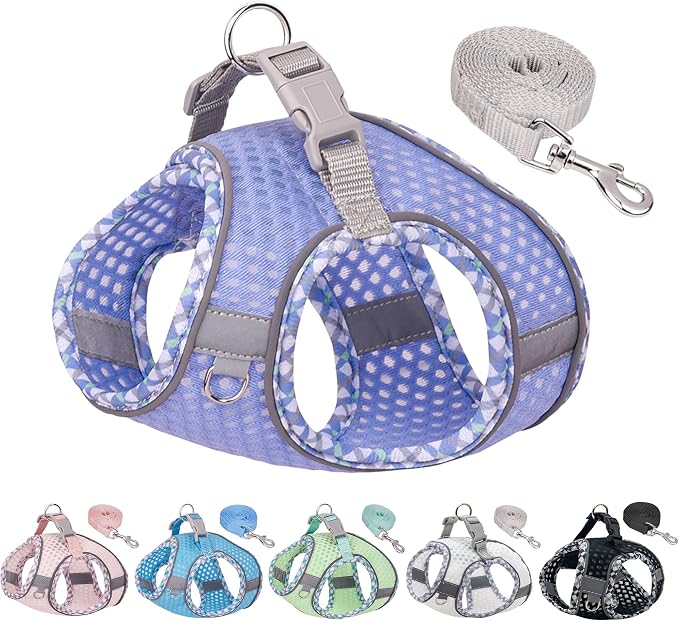 Summer Pet Supply No Pull, Step in Adjustable Dog Padded Harness | Vest Harness for Hot Weather, Escape Proof Ultra Thin Soft Easy to Put on Small Dogs Lavender S by PetSuppliesManufacturer