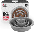 Tuff Pupper Slow Feeder Insert Bowl | Puzzle Maze Slows Down Eating | Elevated Feeder Tray Bowls | Standalone Dog Bowl | Pet Bowls Insert | Easy Clean Dishwasher Safe (2 Cups - Fits 7.5-8 Inch Hole) by TuffPupper