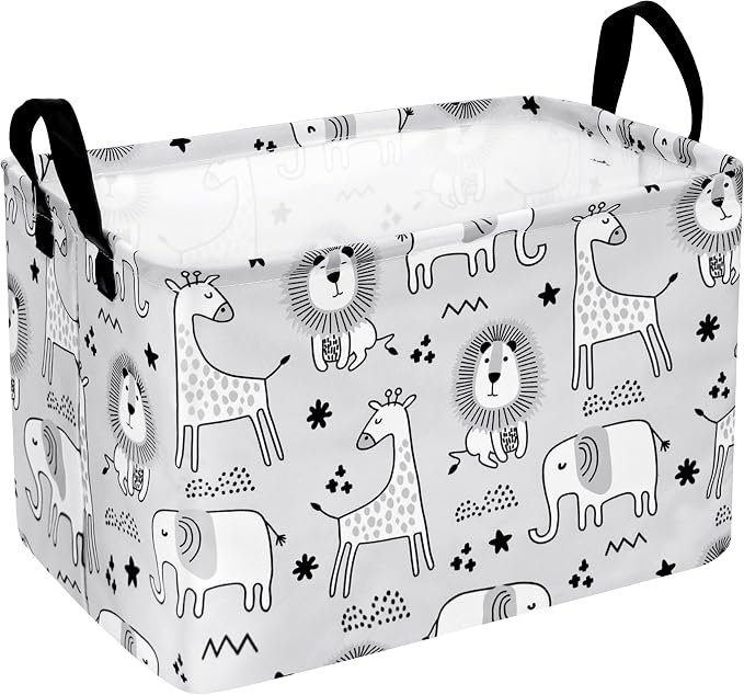 MAIZMZ Kids Storage Basket Baby Foldable Toys Organizer Bins Decorative Gifts Bakset Waterproof Nursery Hamper Women Storage Cube Kids Laundry Basket for Home/Dorm/Kitchen/Pet/Office/Closet/Shelf/ by Unknown