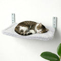 OtterPets Cat Wall Bed, Foldable Cat Wall Hammock with Plush Washable Cover | 35 lb metal support; plush washable cover; hardware for drywall, studs and concrete, cat wall shelf, wall mounted cat bed by OtterPets