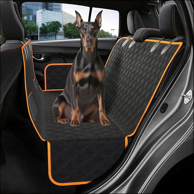 Smouatou Dog Car Seat Cover for Back Seat, Sturdy Backseat Extender for Dogs,New Scratch Resistant, Anti Slip Portable Dog Hammock,Suitable for Cars and SUVs,Car Travel Pet Bed (S) - Image 3