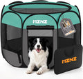 Dog Cat Small Animal Puppy Playpen Crate, Large, Blue | Portable Pop Up Pet Cage Enclosure Tent Kennel Indoor Outdoor with Carrying Case, No Assembly, Camping Use by MZNZ