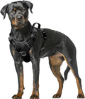 BARKBAY No Pull Dog Harness Large Reflective Dog Harness with Front Clip and Easy Control Handle for Walking Training Running with ID tag Pocket(Black,XL) by BARKBAY