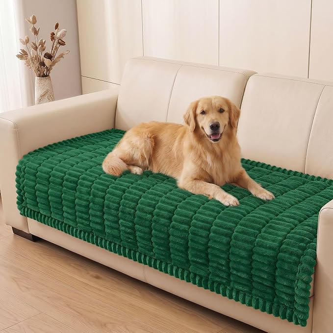 Smiry Couch Cover for Dogs, Non Slip Washable Sofa Protector for Pets | Soft Furniture Cover for Leather & Fabric Couches, Cozy Protect Against Fur, Dirt & Messes, Pet Friendly, 43"x82.7" by Smiry