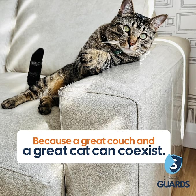 Furniture Protector from Cats, 12-Pack Anti-Scratching Sticky Tape, Scratch Deterrent, Cat Scratch Furniture Protector, Couch Protector from Cat Claws, Sofa Corners, Couch Corner Protector for Cats - Image 8