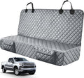 PETICON Dog Car Seat Cover for Back Seat, Rear Bench Seat Cover for Trucks | Waterproof Pet Seat Cover with Side Flaps for F150/Silverado 1500/Ram 1500/Sierra 1500, Velcro Openings for Child Seat Access by PETICON