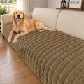 Smiry Velvet Couch Cover for Dogs, Non Slip Soft Sofa Protector for Pets | Washable Sofa Cover for Cats, Furniture Protector Against Pet Hair, Scratches, Fits Sectional Sofa(Mocha Brown, 36"x36") by Smiry