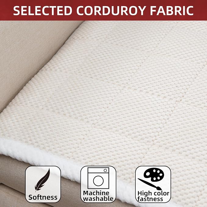 Pet Couch Covers,Couch Cover for Dogs Washable,Anti Slip Dog Sofa Covers Couch Protector Sofa Mat,Seat Cover,Dog Mat,Pet Pad for Furniture 1 Piece (White, 21''x39''/Rectangular) - Image 6