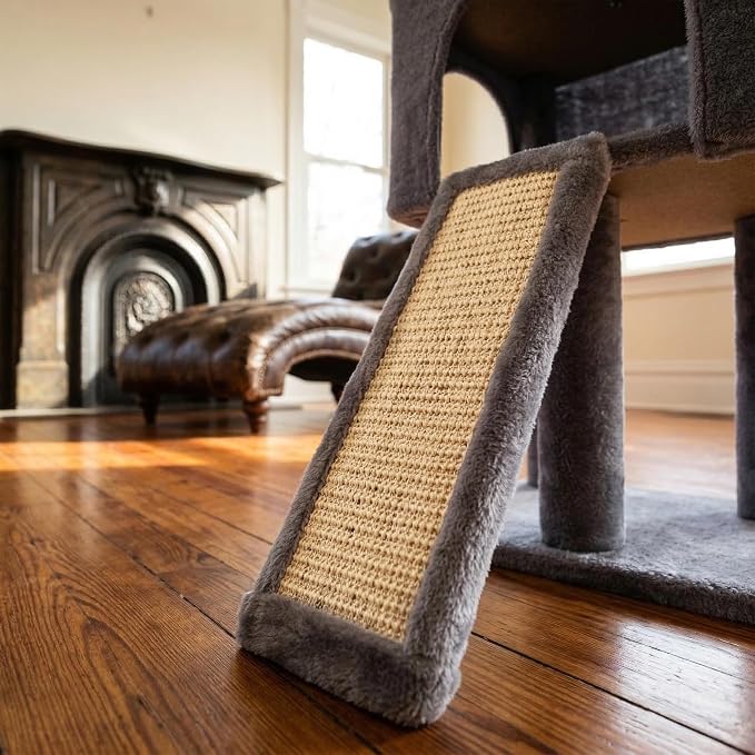 Fashion Design 43.3" Cat Trees with Cat Houses,Grey - Image 5