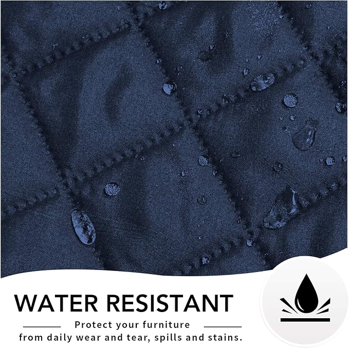 Easy-Going Reversible Couch Cover, Oversized Recliner, Navy/Navy | Machine Washable Slipcover For Dogs, Water Resistant Furniture Mat For Living Room, Non-Slip Sofa Cover, Pet Friendly - Image 4