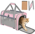 Cat Carrier Airline Approved Privacy Portable Top Load Pet Travel Bag | Soft Sided Pet Carriers for Small Cats Dogs Puppy up to 16 Lbs,Collapsible,Zipper Lock,Luggage Sleeve,2 Storage,Washable by ZENTREON