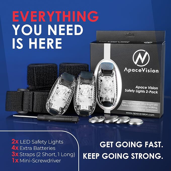 LED Safety Light (2 Pack) - Clip On Strobe/Running Lights for Runners, Dog, Bike, Walking, Boat, Kayak, Stroller and More - High Visibility Accessories for Your Reflective Gear, Bicycle - Image 2