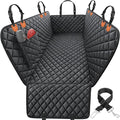URPOWER Dog Car Seat Cover for Back Seat, Waterproof Hammock for Car & SUV | 600D Oxford, Side Flaps with Zippers, Scratch Resistant, Non-Slip, Easy Install, Machine Washable, Dog Seat Belt Included by URPOWER