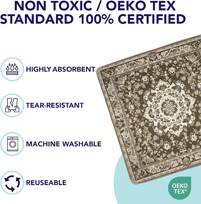 PUPIBOO Washable Pee Pads for Dogs and Cats - Super Absorbent Reusable Puppy Training Pads - 100% Waterproof, Leak-Proof & Non-Slip Whelping Pads for Pet Housebreaking - Image 3