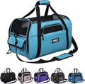EliteField Soft-Sided Pet Carrier for Cats & Small Dogs (3-Year Warranty) | Airline Approved, Removable Bed & Cover, Built-In Leash, Luggage Sleeve, Seat Belt Loop, Waterproof, Durable, Foldable by EliteField