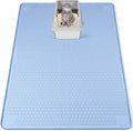 Silicone Cat Litter Mat for Litter Box 50”x35” Large Cat Mat, Blue | Waterproof, Non-Slip, Leak-Proof Rug Mat with Lip, Easy to Clean, Extra Large Litter Catcher Mat for Floor by Bartuke