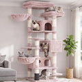 Hey-brother Cat Tree, Multi-Level Tower with 3 Condo, Hairbrush, MPJ035-MMU by Hey-brother