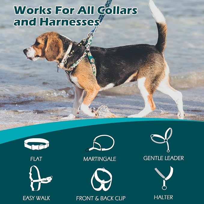 PetBonus Dog Collar Safety Clip, Waterproof Backup Safety Strap | Prong Collar to Harness Connector, Escape Proof, Odor Proof, Easy to Clean, Double Ended Clasp for Training Walking, Black - Image 7