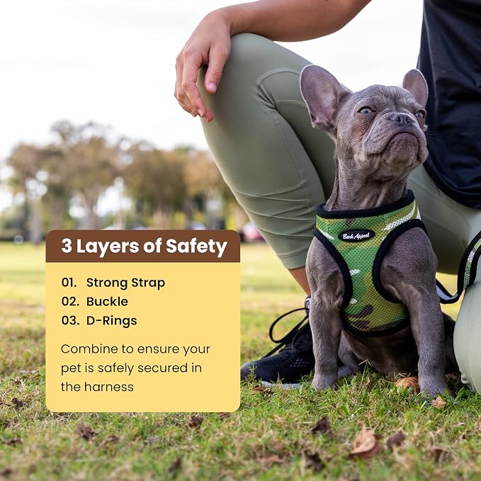 Bark Appeal Orange Netted Step-in Dog Harness for X-Large to 2X-Large Pets – Updated Sizing, Remeasuring is Essential – Soft Netted Mesh – Anti-Choke with Adjustable Strap & Heavy Duty Clip – XXL - Image 7
