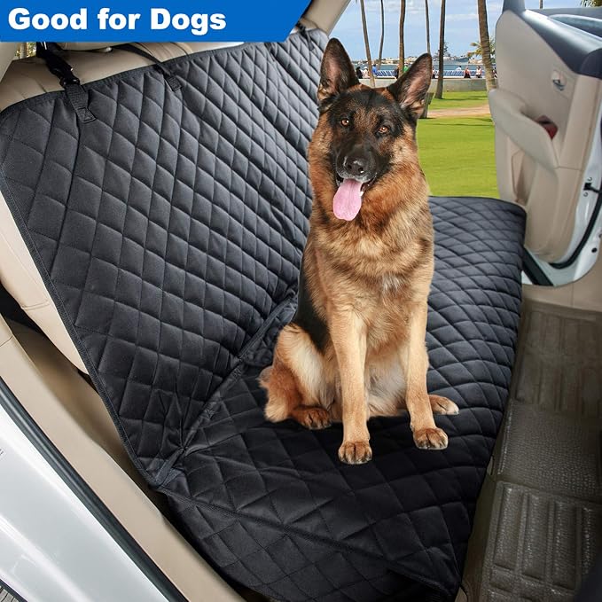 VIEWPETS Bench Car Seat Cover Protector, Waterproof Heavy-Duty, Black | Nonslip Dog Back Seat Cover Protect from Mud, Spills, Scratches, Machine Washable, Universal Fit for Vehicles, Trucks&SUVs - Image 3