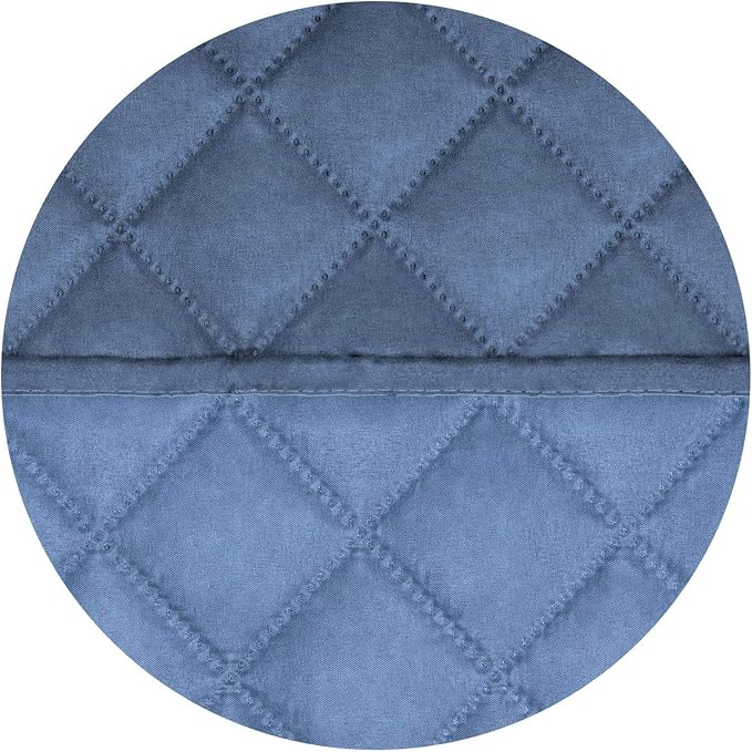PureFit Reversible Quilted Couch Covers for Dogs Sofa Cover 4 Seater 88" | Dark Blue/Light Blue, Water Resistant Couch Protector, Washable Pet Couch Cover with Non Slip and Elastic Straps For Kids - Image 5