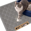 GORILLA GRIP Cat Litter Box Mat, Cushioned Coil Mesh Litter Trapping Mats, Scatter Control Supplies for Less Mess, Phthalate Free, Ultra Deep Catch Grooves, Rinse or Vacuum to Clean, 24x17 Gray by Unknown
