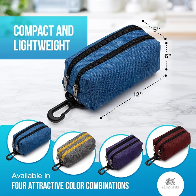 Premium Dog Poop Bag Holder for Leash - Convenient Dog Poop Bag Dispenser with Durable Design - Stylish Accessory for Easy Cleanup - Ideal for Dogs, Puppies, and Outdoor Walks - Purple - Image 5