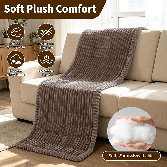 Leakproof Couch Cover for Dogs, Non Slip Washable Sofa Protector | Stain-Resistant Window Seat Cushions Chair Mat Car Seat Cover for Kids Pets (Khaki 27.6" x 82.7") - Image 3