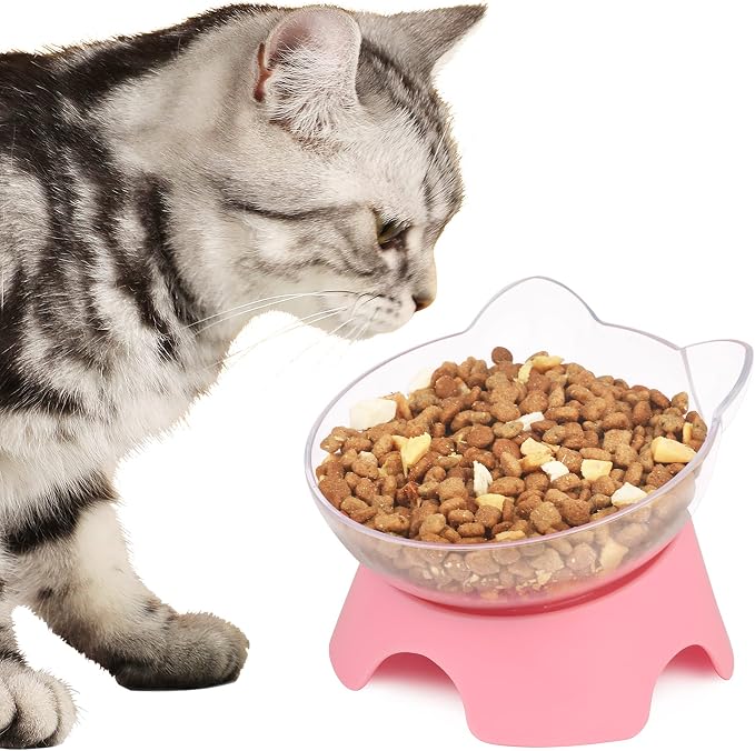 MILIFUN Raised Cat Food Bowls with Stand, Cat Dishes for Food or Water, Tilted Bowl, Pet Dish with Stand - Image 7