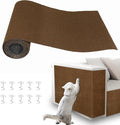 Cat Scratch Pad for Wall, Scratch Furniture Protector(39.3”×15.8”) | Cuttable and Adhesive Cat Scratching Mat, Fun Interactive Scratcher (Brown) by Unknown