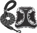 haapaw Dog Harness with Leash Set, No Pull Adjustable Reflective Step-in Puppy Harness with Thickened Padded Vest for Extra-Small/Small Medium Dogs by haapaw