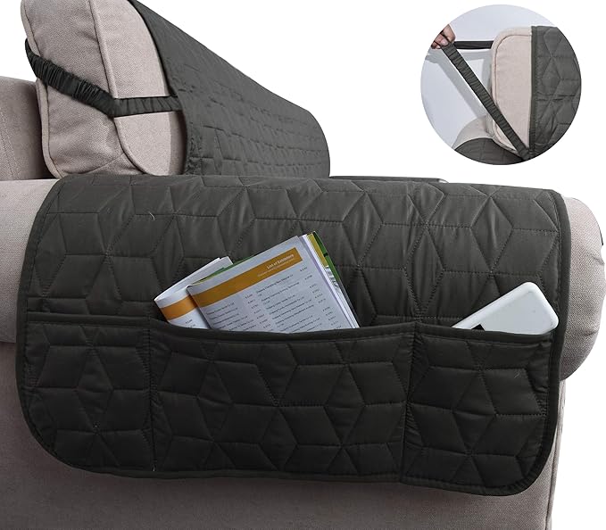 Ameritex Loveseat Cover Water-Resistant Quilted Furniture Protector with Back Nonslip Paws Slipcover for Dogs, Kids, Pets Loveseat Slipcover Stay in Place for Leather (Green, 46'') - Image 5