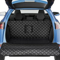PETICON SUV Cargo Liner for Dogs, PU Leather Trunk Cover with Bumper Flap | Waterproof Pet Cargo Cover with Side Flaps, Dog Car Seat Cover with Non-Slip Mat Prevents Scratches, Pet Hair, Mud, and Dirt by PETICON