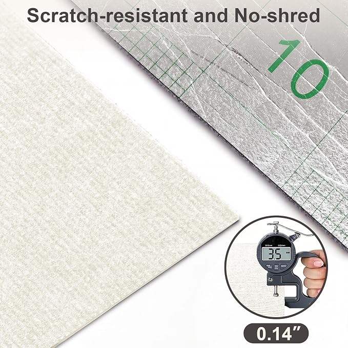 Cat Scratcher, 39.7x15.7” Cat Scratch Furniture Protector | Trimmable, No-Shedding Cat Scratch Pad with Self-Adhesive Backing for Climbing, Protects Walls, Carpet and Couch, White - Image 3