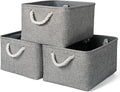 TheWarmHome Storage Bins - 3PCS Fabric Storage Baskets for Organizing Shelves | Large Basket Closet Organizer for Home Shelf Dog Laundry Organization | Collapsible Storage Cubes W/Handles by TheWarmHome