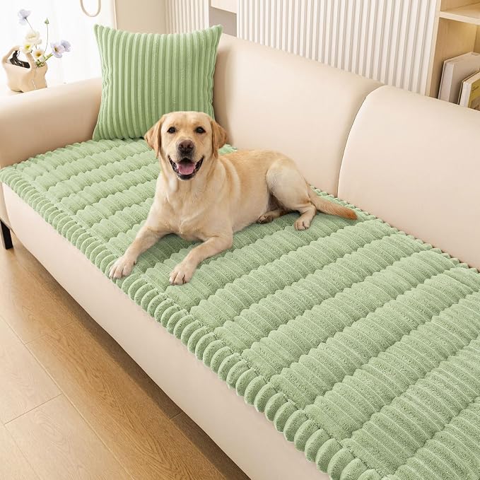 Smiry Couch Cover for Dogs, Non Slip Washable Sofa Protector for Pets | Soft Furniture Cover for Leather & Fabric Couches, Cozy Protect Against Fur, Dirt & Messes, Pet Friendly, 27.6"x70.9" by Smiry