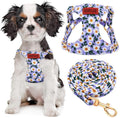 No Pull Dog Harness Adjustable Small Dog Harness and Leash Set, Lightweight and Soft Dog Harness No Choke Escape Proof Pet Harness Vest (Purple Daisy, XS) by RosyLife