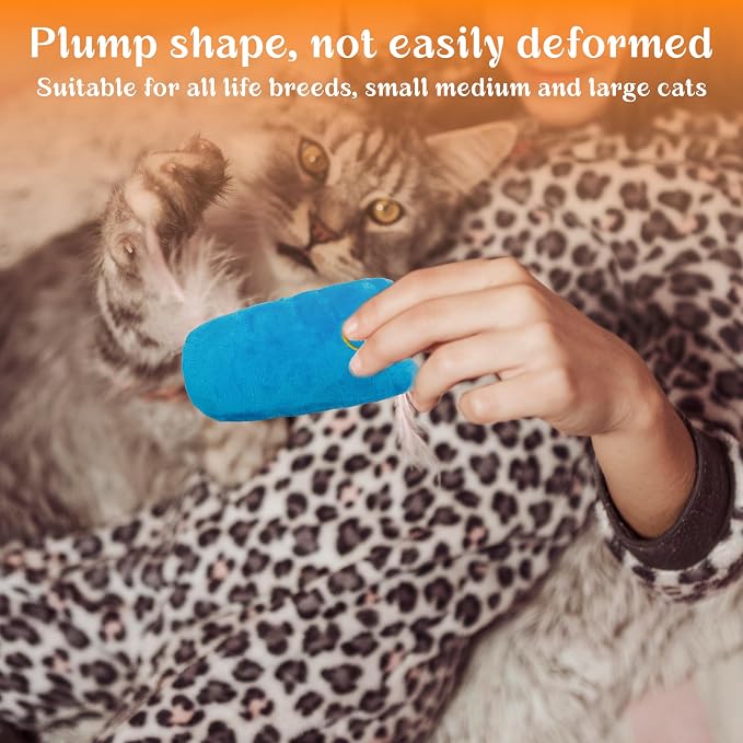 Seyezo Cat Toys for Indoor Cats, Multi Color, 5 Pack | 5Ps Cats Fetch Toys, Fluffy Toys for Playing, Interactive Kitten Toys, Kitty Chew Teething Toys - Image 6