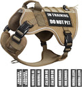 WINSEE Service Dog in Training Mesh Harness with 10 Removale Pet Patches | Breathable material, adjustable straps, reflective trim, lightweight but durable, great for training, walks, and outings by WINSEE
