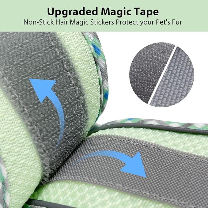 Teacup Puppy Harness with Leash, Escape-Proof Design, Sage S | No Pull Step-in Dog Vest Harness, Breathable Mesh, Reflective Design with Magic Tape, Outdoor Use for Poodles, Pomeranians - Image 9