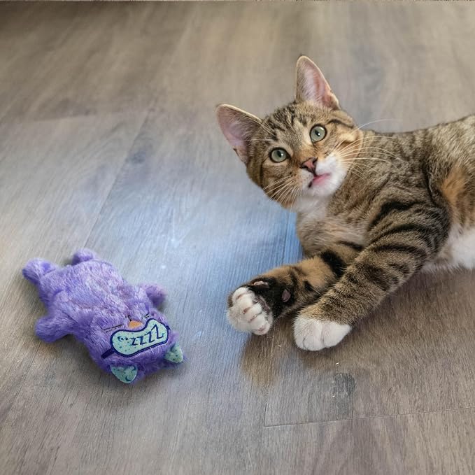 Catstages Purr Pillow Cat Toy – Plush Cat Toy with Touch-Activated Purr for Calming Cats & Kittens | Purring Sound Helps Calm & Soothe, Soft Cozy Plush, Indoor Cats & Kittens, Replaceable Batteries Included - Image 8