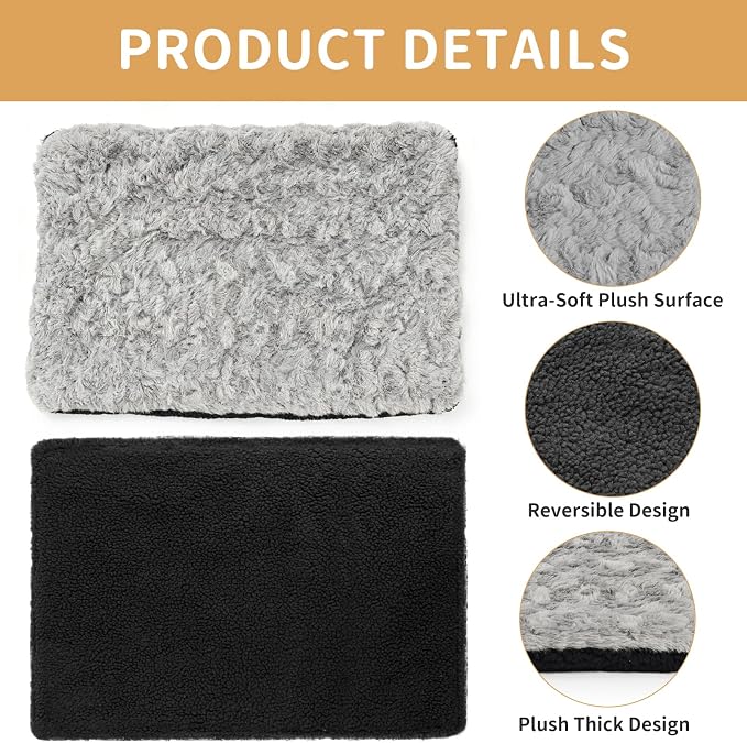NAMOTEK Self-Warming Cat Bed Indoor/Outdoor Super Soft Self Heating Pet Mat Washable Thermal Pad for Cat & Dog 29x19.6 inch - Image 3