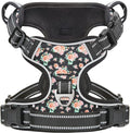Timos No Pull Dog Harness,NO Need Go Over Dogs Head 3 Snap Buckles Reflective Oxford No Choke Harness with Front&Back 2 Metal Leash Clips Soft Padded for Small Medium Large Dogs,X-Large (Pack of 1) | Reflective, No Choke, Easy On & Off, Adjustable Soft... by Timos