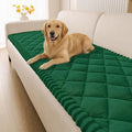 Smiry Non Slip Couch Cover for Dogs, Fuzzy Plush Pet Sofa Protector | Washable Furniture Cover for Large Dogs & Cats, Scratch & Dirt Resistant, For 3 Cushion Couch, Turquoise, 27.6"x70.9" by Smiry