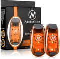 LED Safety Light (2 Pack) - Clip On Strobe/Running Lights for Runners, Dog, Bike, Walking, Boat, Kayak, Stroller and More - High Visibility Accessories for Your Reflective Gear, Bicycle by ApaceVision