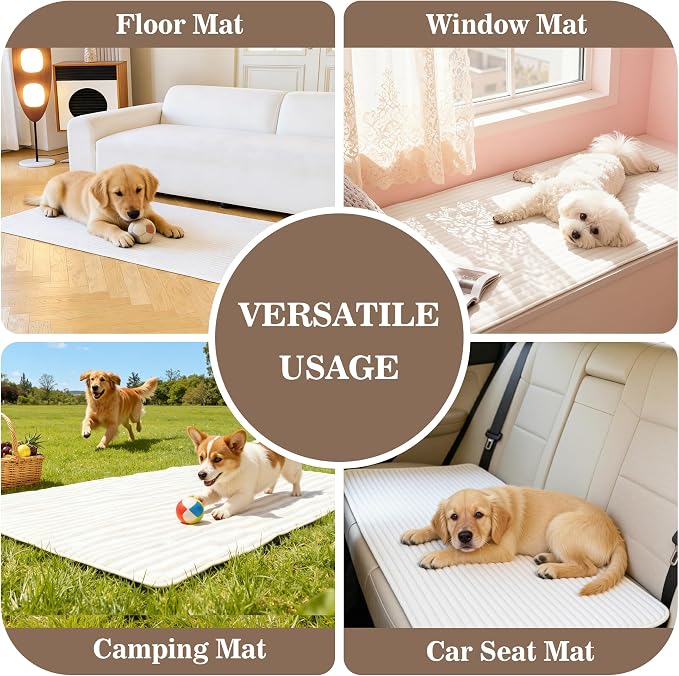 MYSKY HOME 100% Waterproof Couch Cover, Couch Covers for Sofa, Non Slip Couch Covers for 2 Cushion Sofa Pet Friendly, Sofa Covers Washable Slipcovers Dog Couch Cover Protector, Off White, 35"x63" - Image 4