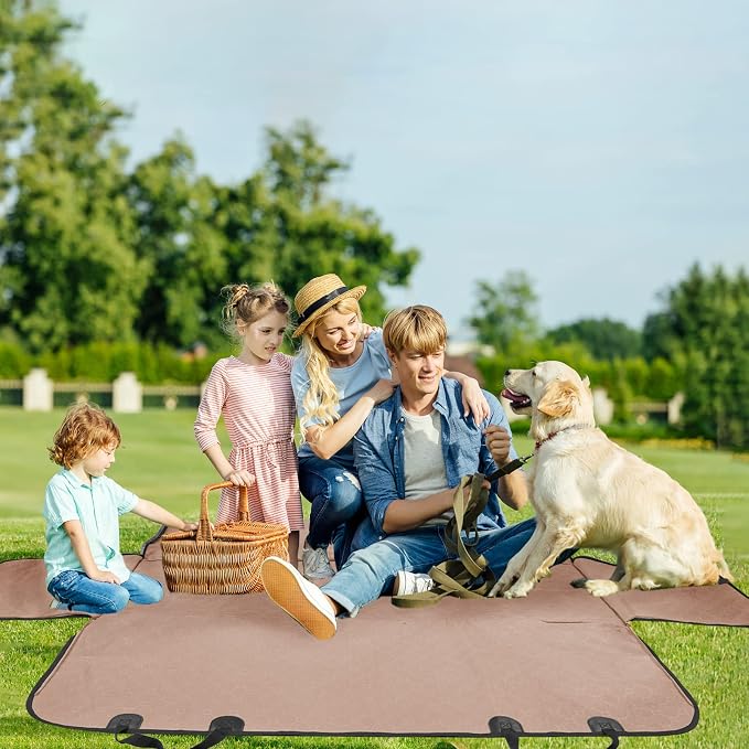 Mancro Back Seat Pet Cover for Dogs, Waterproof Dog Hammock for Car, Khaki | 600D Heavy Duty, Scratch-Resistant Back Seat Pet Cover for Dogs with PVE Nonslip Underside, Fits for Sedan, Trucks and SUVs - Image 7