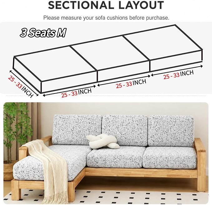 Stretch Sofa Slipcover, 2026 Upgraded Non Slip Couch Cover with Adjustable Straps, Pet Dog Cat Friendly Furniture Protector for 3 Seater, Washable for Living Room - Image 3