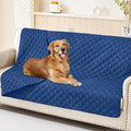 Smiry Waterproof Reversible Pet Couch Covers for Dogs | Pet Friendly, Soft Fabric, Washable Sofa Furniture Protector for Dogs Cat Kids, Checkered (68"x82", Navy/Navy) by Smiry